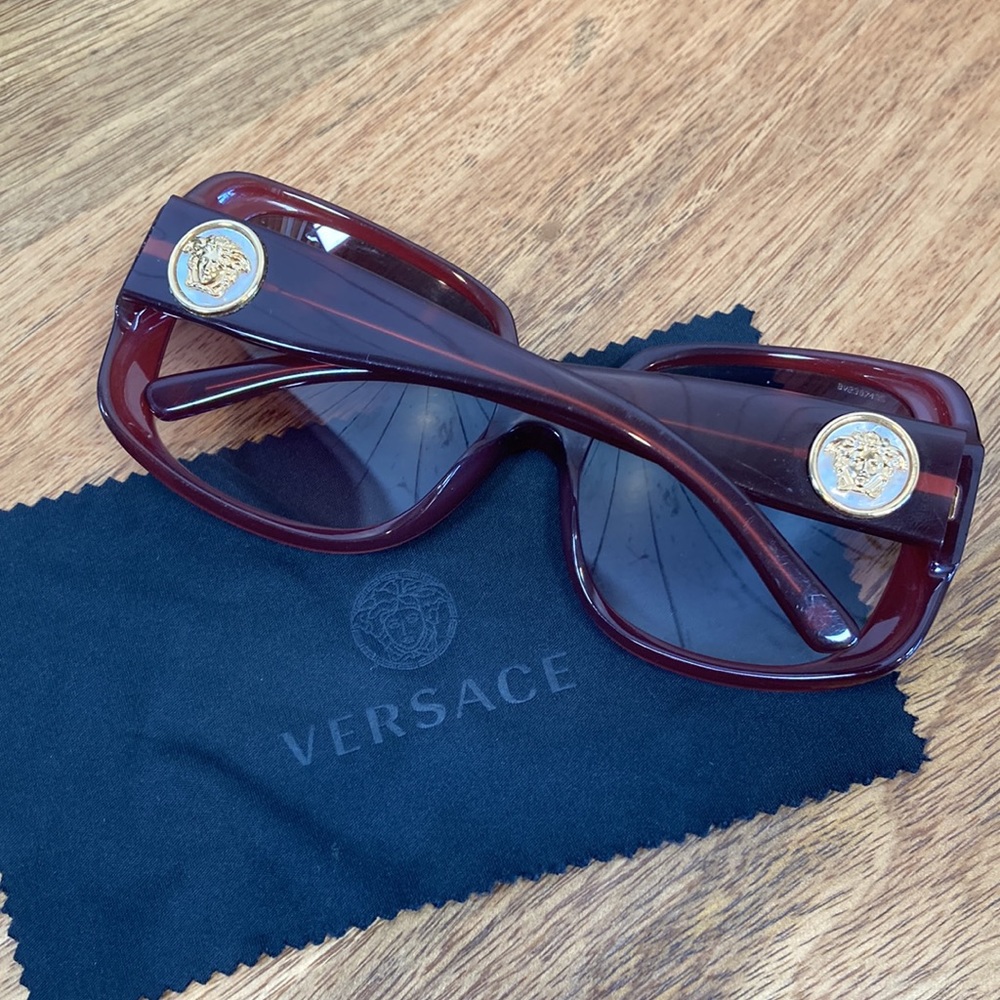 Versace Limited Edition 4224K Burgundy Sunglasses - Picture 3 of 11